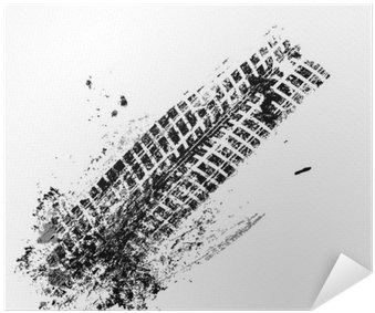 Grunge Black Tire Track On White Background, Vector - Sinnlicht: Eine Kleingartenbeklemmung [book] (400x400), Png Download