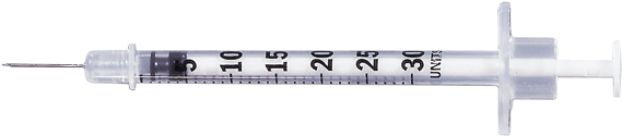 Bd - Insulin Syringe Png (600x324), Png Download