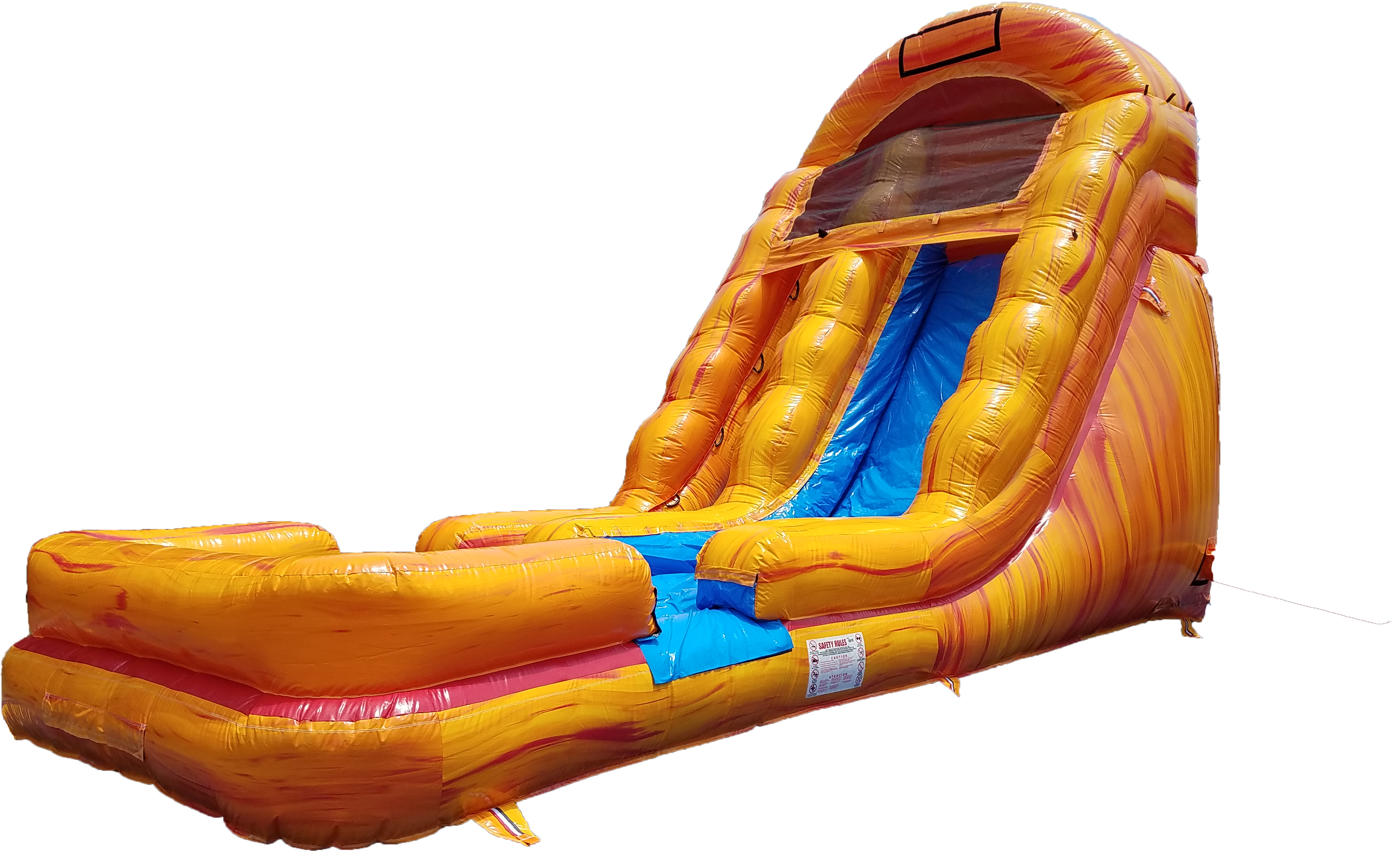 18ft Fire And Ice Water Slide $250/ 6 Hours - Water (4032x3024), Png Download