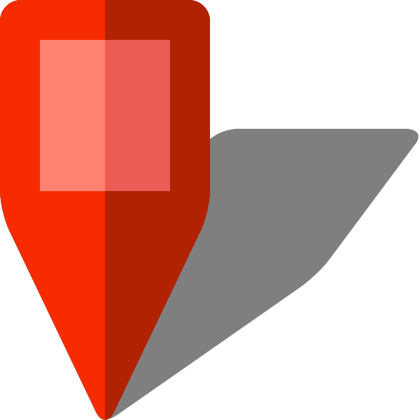Location Map Pin Red9 - Map (600x600), Png Download