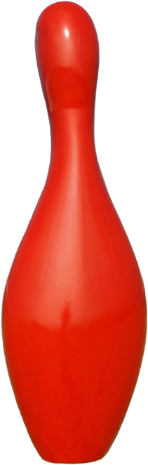 Single Pin Red - Vase (258x662), Png Download