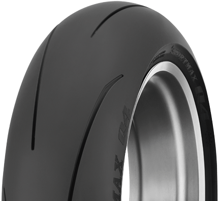 A Purpose Built Track Day Tire Achieves Lean Angles - Dunlop Sportmax Q4 Rear Tire (491x402), Png Download