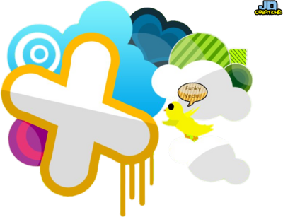 Cute Stickers - Funky Vector (400x307), Png Download