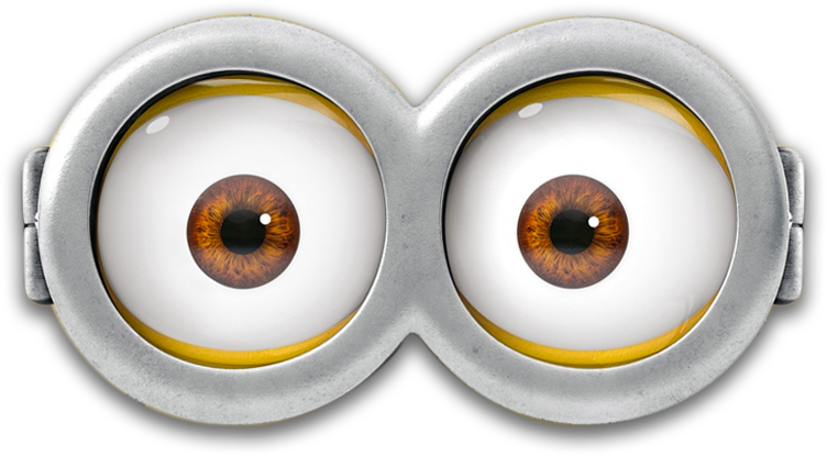 Free Download Minion Eyes Png Clipart Bob The Minion - Minion Eyes Png (752x415), Png Download