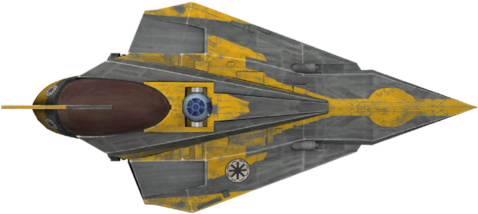 Delta 7b Aethersprite Class Light Interceptor 01 - Wood (720x400), Png Download