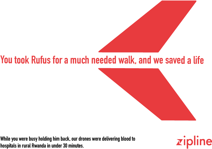 Zipline Printedads Final -01 - Zipline Drone (792x612), Png Download