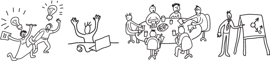 Founded In A Basement In 1979 With 1½ Employees, Epic - Sketch In People (899x206), Png Download