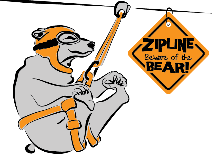 Zipline Pazi Medo - Zipline Clipart (714x518), Png Download