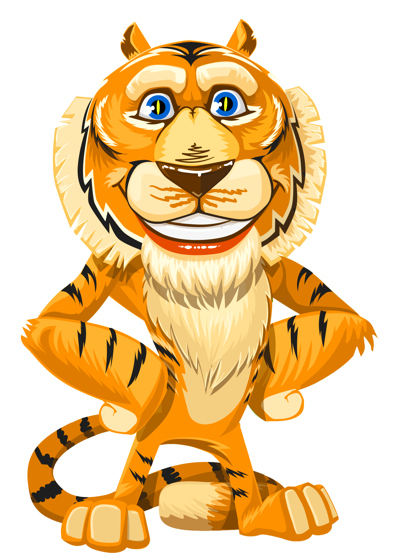 Tiger Vector Png Image - Tiger (1284x1818), Png Download