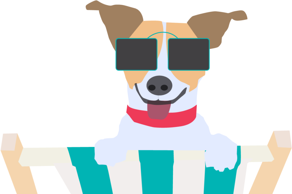 Illustration Dog - Dog Catches Something (1056x677), Png Download