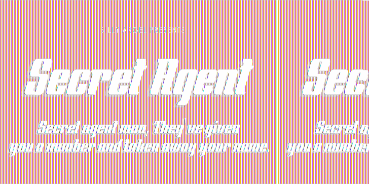 Free Secret Agent Font - Graphic Design (728x363), Png Download