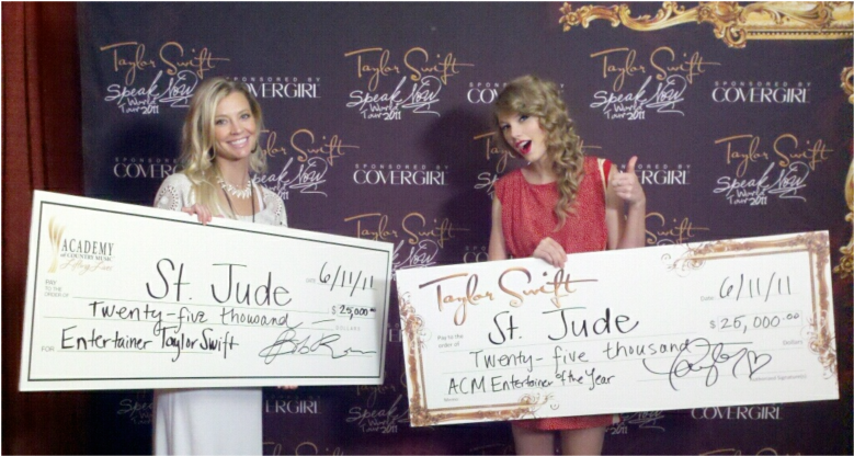Acm Lifting Lives Gives Back To Many Organizations - Taylor Swift (804x538), Png Download