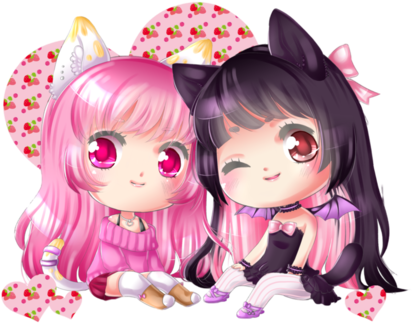 Bonequinhas Kawaii Png, Com Fundos Transparentes, Dolls - Kawaii Em Png (421x335), Png Download