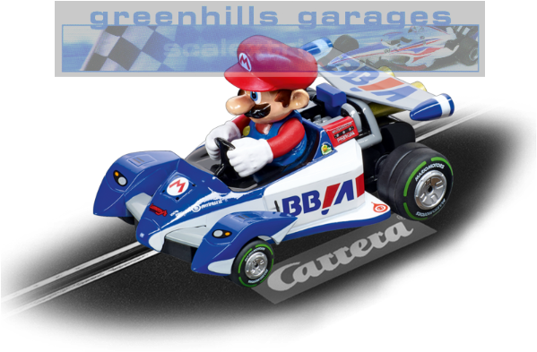 Mario Kart Circuit Special Mario 64092 Bnip - Carrera Go Mario Kart Slot Car Set 62431 (600x411), Png Download
