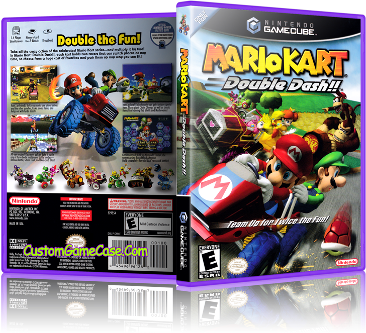 Mario Kart Double Dash Front Cover - Mario Kart Double Dash (800x685), Png Download