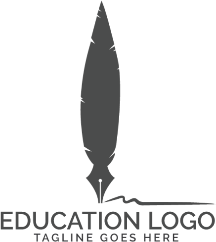 Quill Feather Pen Logo Design - Calligraphy (1200x800), Png Download