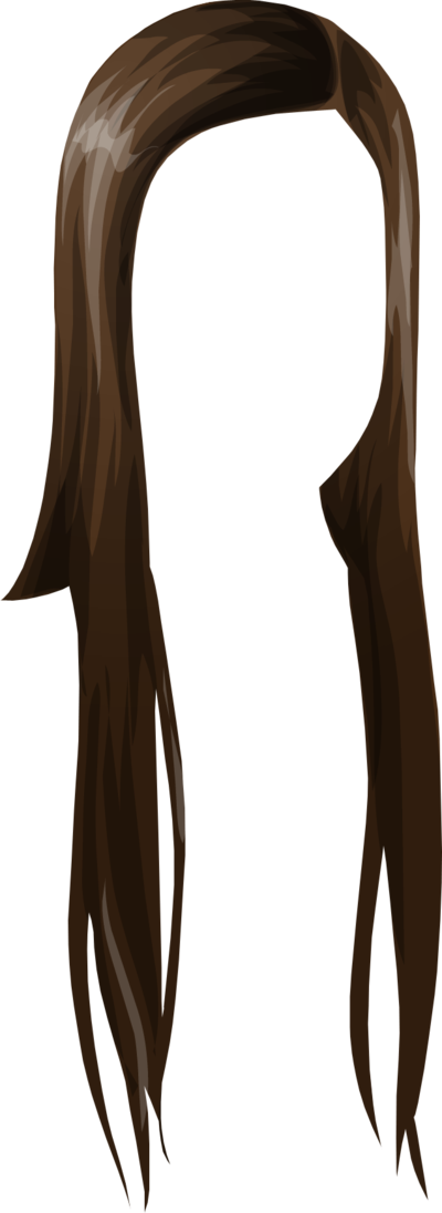 Perucas - Stardoll Hair Braid Png (400x1096), Png Download