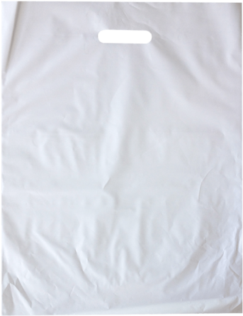 Extra Large White Plastic Bags With Die Cut Handles - Skirt (600x600), Png Download