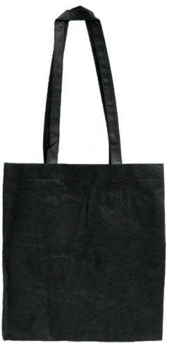 Medium Black Eco Bags With Side Gussets - Tote Bag (600x600), Png Download
