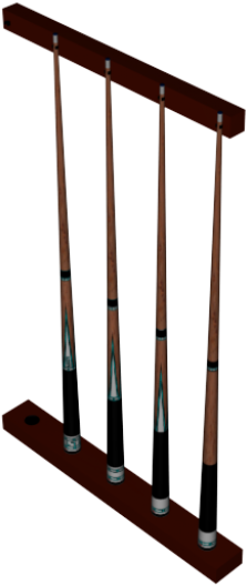 Pool Cue Rack 3ds Max Model - Swimming Pool (645x645), Png Download