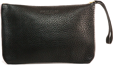 Banker Bag - Black - Leather (500x333), Png Download