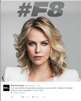 Charlize Theron Será La Mala De 'a Todo Gas - Fast And Furious 8 Cast Name (600x352), Png Download