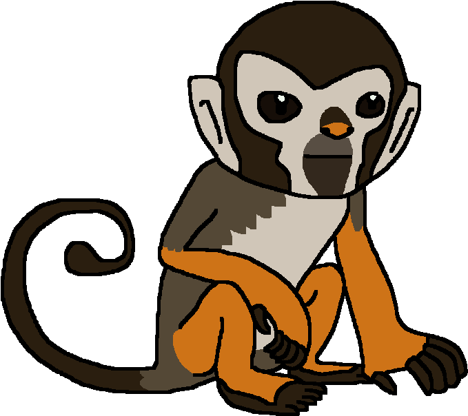 Squirrel Monkey (704x627), Png Download