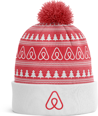 Inspired By Air Bnb - Knit Cap (400x469), Png Download