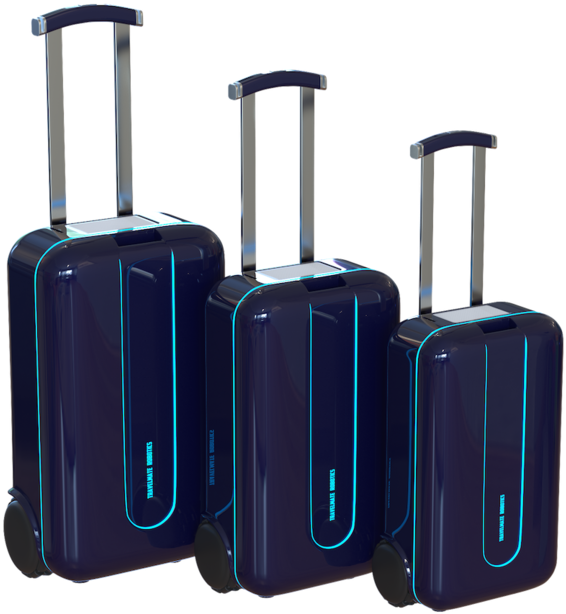 Robot-suitcase - Travel Mate (720x685), Png Download