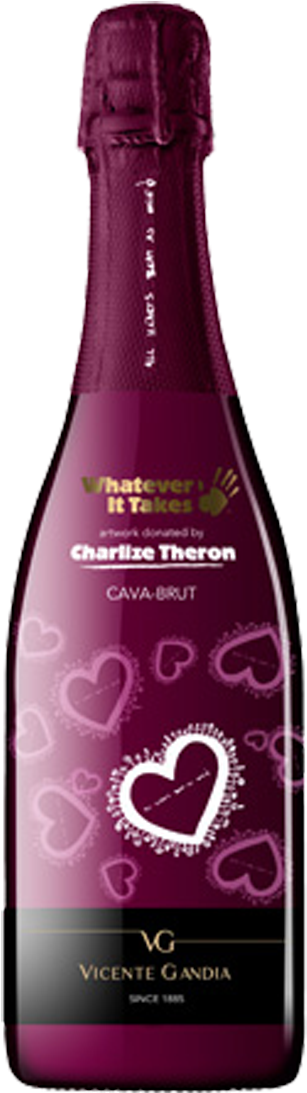 Wit Cava Brut Charlize Theron - Bodegas Vicente Gandia (1200x1200), Png Download