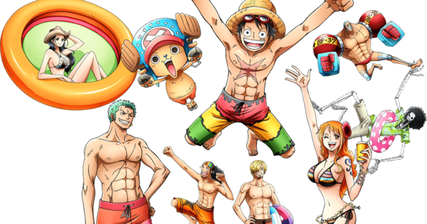 Fukushima Water Park Adds One Piece Slides, Squirt - One Piece (600x315), Png Download