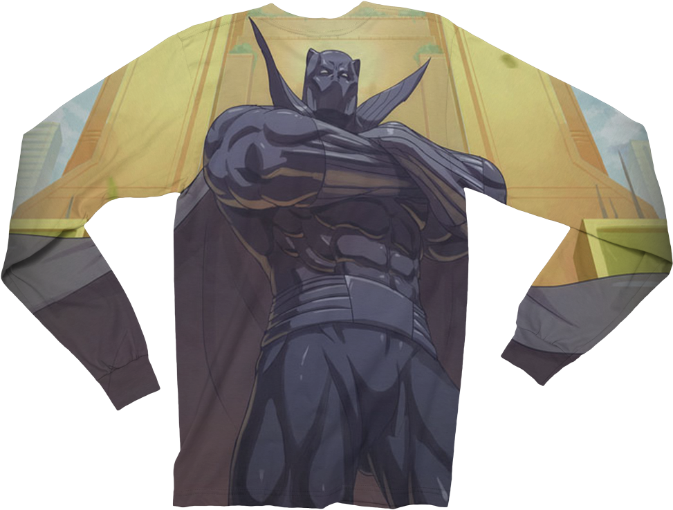 T'challa - Long-sleeved T-shirt (1000x1000), Png Download