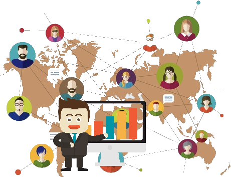 Global Exposure, Global Students - World Map Vector (498x357), Png Download