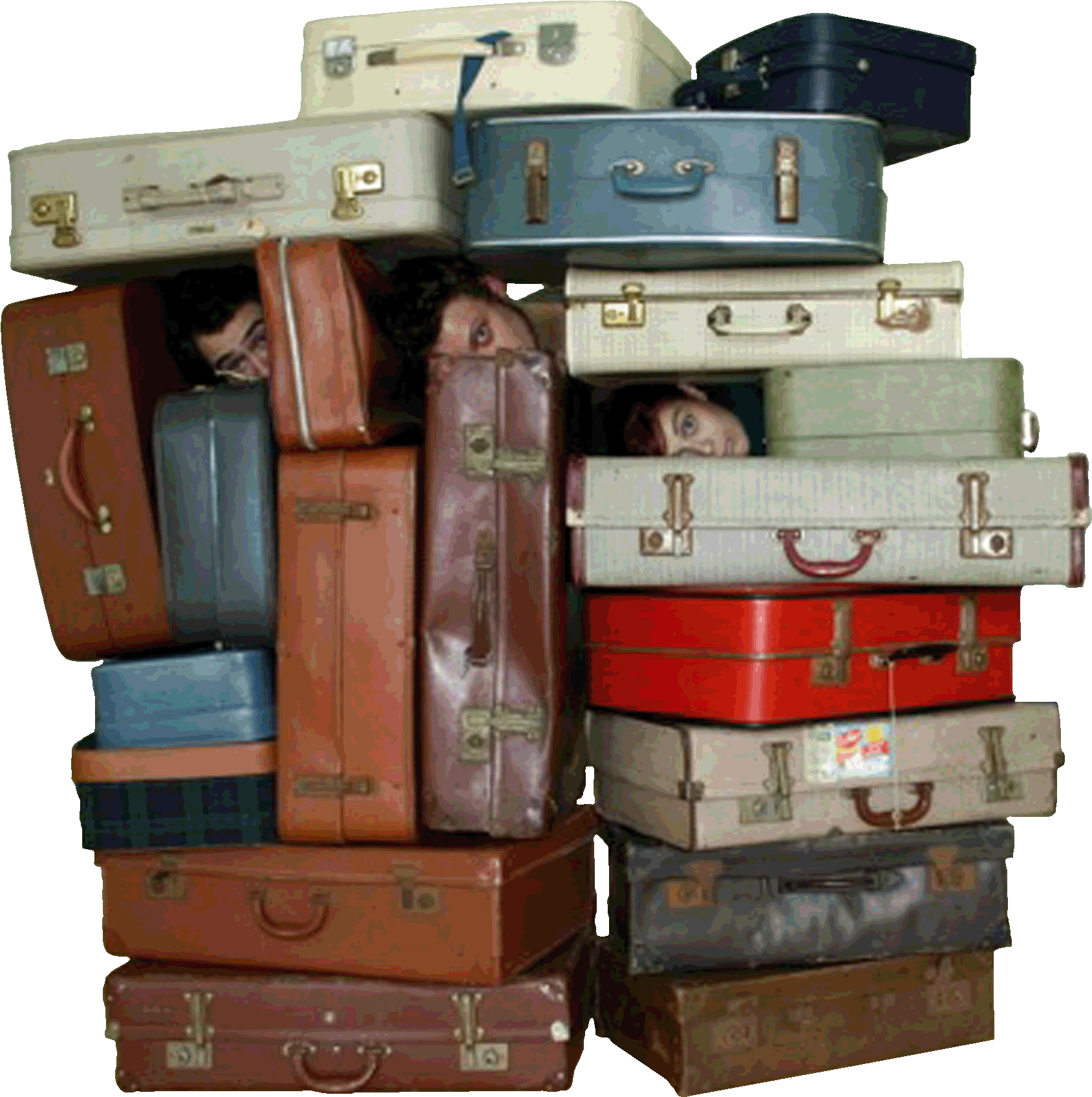 Suitcases - Baggage (2063x1900), Png Download