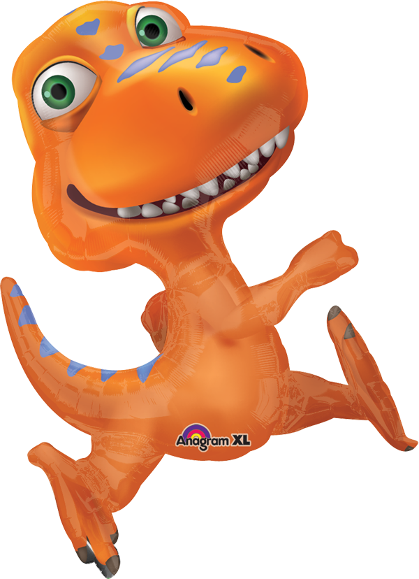 Dinosaur Egg Hatch Take Large Balloons And Put Little - Dinosaur Train Buddy Super Shape Foil Balloon (600x828), Png Download