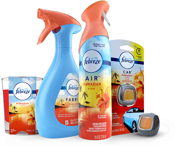 These Scents Are A Total Nose-pleaser - Febreze Car Air Freshener Vent Clip | Hawaiian Aloha (940x500), Png Download