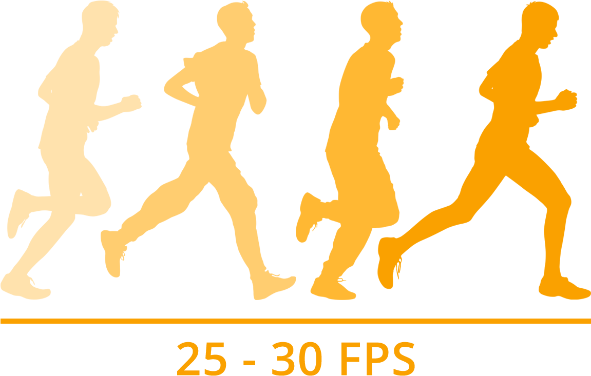 Real-time Video - Silhouette Of Man Running (1200x783), Png Download