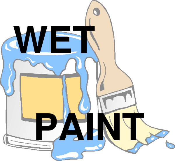 Wet Paint 2 Clip Art At Clker - North Face Walls Are Meant For Climbing (600x553), Png Download