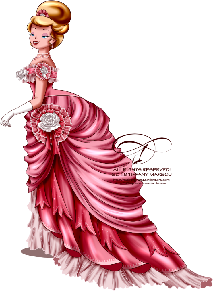 Vintage Ballgown Lottie Selinmarsou Frozen Anime Pinterest - Disney Princess (766x1042), Png Download