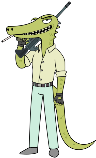 Loggins - Transparent - Rick And Morty Lizard (390x639), Png Download