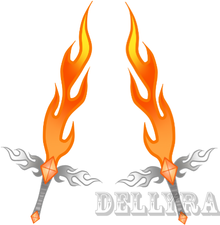 Commission Cutie Mark Fire Sword By Dellyra On Deviantart - Derby Law!  Rectangle Sticker | Full Size PNG Download | SeekPNG
