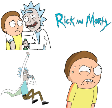 Art Of Rick And Morty (400x400), Png Download