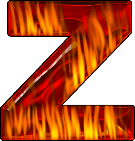 Hot Letter Z - Fire Letters Z Png (451x473), Png Download