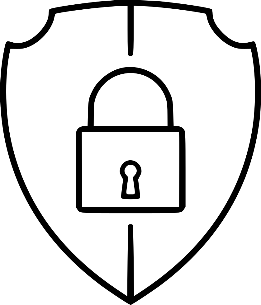 Security Shield Lock Protection Secure Comments - Minecraft Houses Blueprints Pe (838x980), Png Download