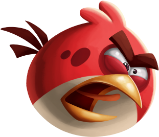Abba Characterpaints Red - Angry Birds (600x400), Png Download