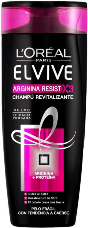 L'oreal Paris Elvive Arginine Resist X3 Shampoo Bottle - Elvive Arginina Resist X3 Champú (1024x1024), Png Download