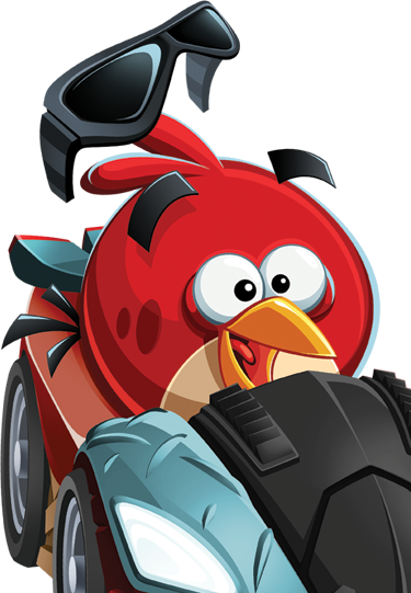 Stella And Friends Yellow Bird Red Bird - Angry Birds Race Poster (375x541), Png Download