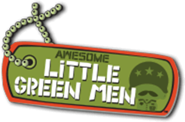 Awesome Little Green Men Logo (606x400), Png Download