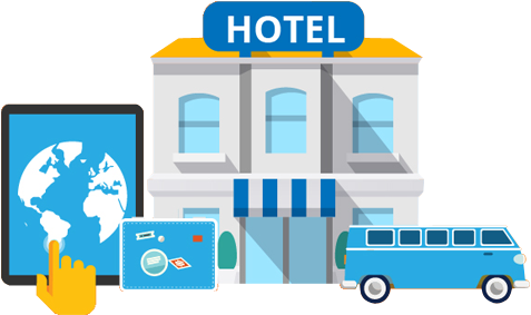 Tourism Industry Has Built Up An Extraordinary Degree - Book A Hotel Png (495x296), Png Download