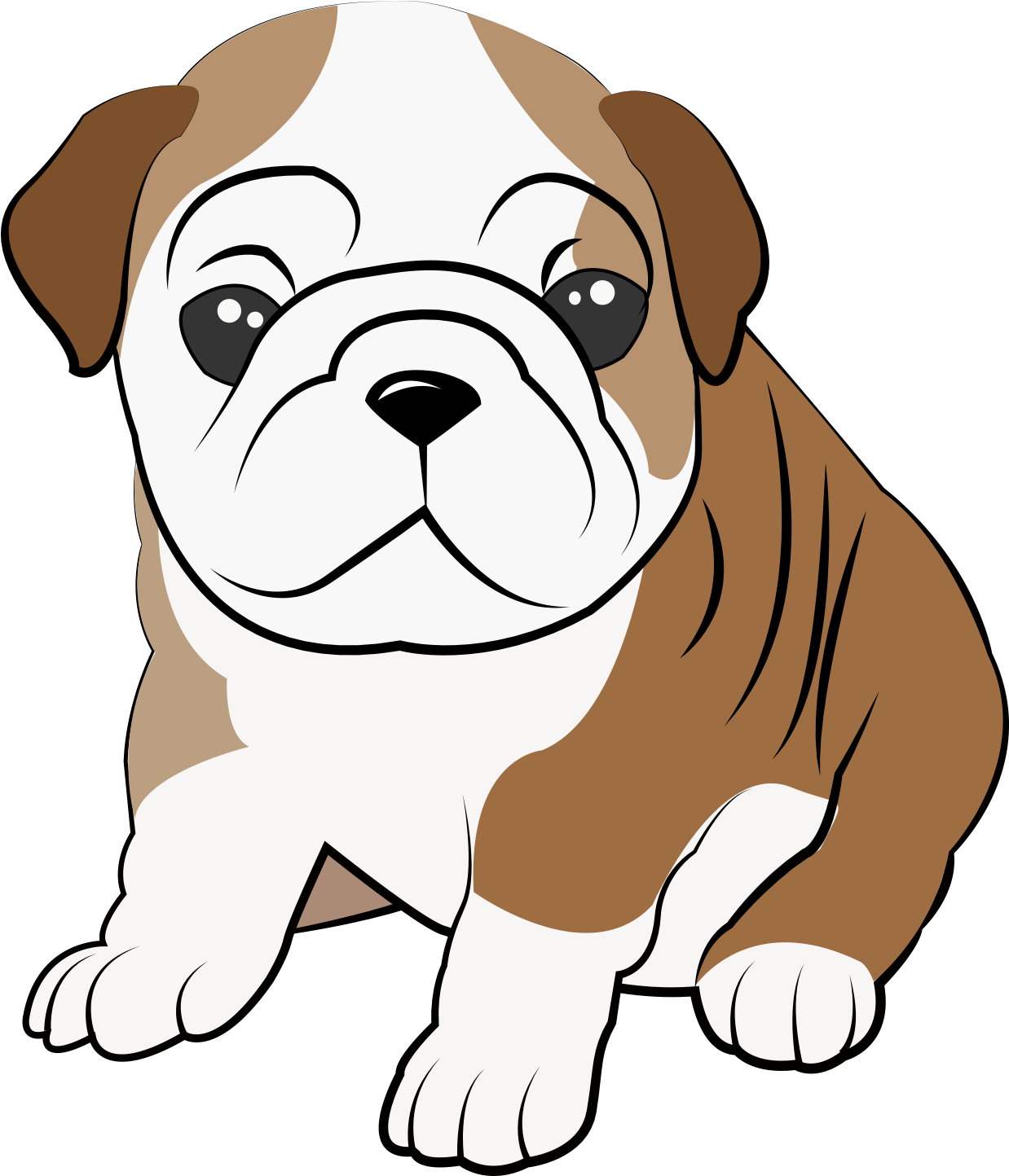 14 Bulldog Puppy - Dog (2544x1659), Png Download